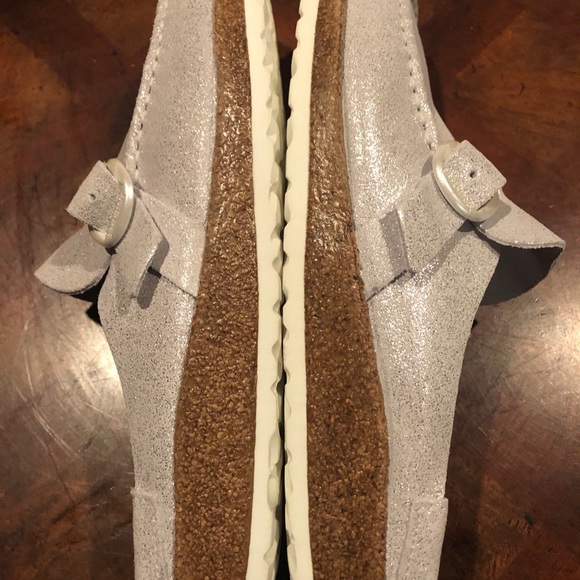 Birkenstock | Shoes | Birkenstock Buckley Silver 9 Narrow New | Poshmark